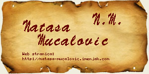 Nataša Mučalović vizit kartica